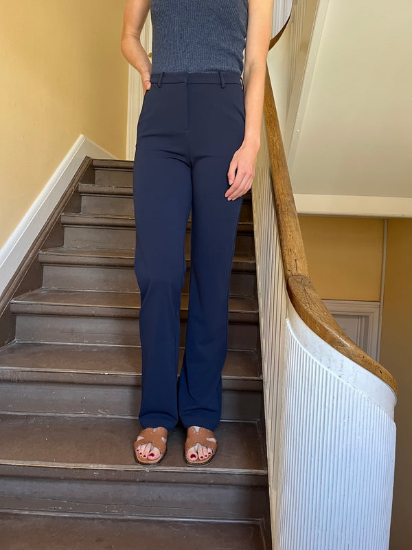 Highwaist Pants, Blå
